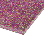 Girly roze glitter patroon snijplank (Hoek)