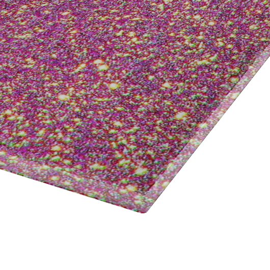 Girly roze glitter patroon snijplank (Hoek)
