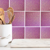 Girly roze glitter patroon tegeltje