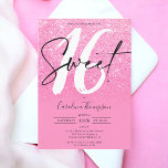 Girly roze glitter rand script foto Sweet 16 Kaart<br><div class="desc">Op zoek naar de perfecte en coolste Sweet 16 verjaardagsfeestuitnodiging? Krijg deze trendy en chique roze glitter ombre andbright pink met een border script foto Sweet 16 invite, voeg je foto aan de achterkant toe met een elegant signature script. Neem contact met mij op als u de hoofdtekst wilt aanpassen....</div>