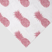 Girly roze glitter tropische ananas tissuepapier (Detail)