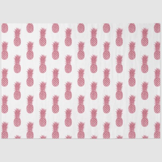 Girly roze glitter tropische ananas tissuepapier (Voorkant)