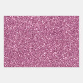 Girly  Roze Glitzy Glitter Sparkle Inpakpapier Vel (Voorkant)