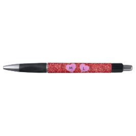 GIRLY ROZE HART RODE GLITTER PEN