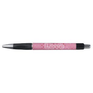 Girly Roze Harten Ombre Pen