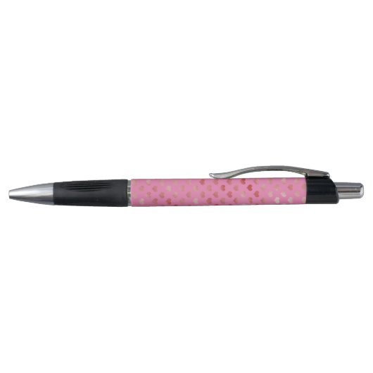 Girly Roze Harten Ombre Pen (Bovenkant)