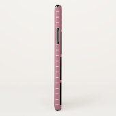 Girly Roze Micro Harten 6 Foto & Monogram Case-Mate iPhone Case (Achterkant / rechts)