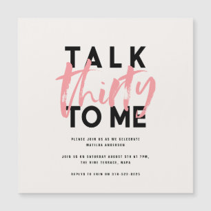 Girly roze moderne minimale typografie 30e