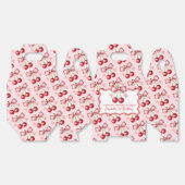 Girly Roze Rode Coquette Cherry Eerste 1e Verjaard Bedankdoosjes (Ongevouwen)