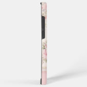 Girly Roze Rozen w / Foto & Monogram Samsung Galaxy Hoesje (Rechterkant)