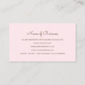 Girly Roze Stofzuiger Huis schoonmaakdiensten Visitekaartje (Achterkant)