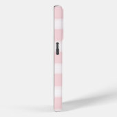 Girly Roze Strepen Gouden Glitter Wimpers Case-Mate iPhone Case (Achterkant / Rechts)