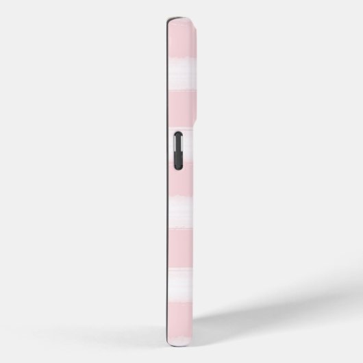 Girly Roze Strepen Gouden Glitter Wimpers Case-Mate iPhone Case (Achterkant / Rechts)