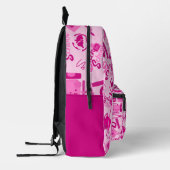 girly roze  Terug naar School Pattern Bedrukte Rugzak (Links)