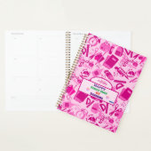 girly roze  Terug naar School Pattern Planner (Display)