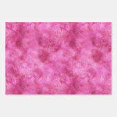 Girly roze Waterverf gouden harten glitter Inpakpapier Vel (Voorkant)