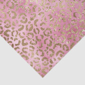 Girly roze Waterverf gouden luipaard print Tissuepapier (Detail)