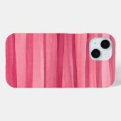 Girly Roze Waterverf Patroon Abstracte Strepen Case-Mate iPhone Case (Achterkant (horizontaal))