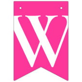 GIRLY ROZE "Welcome Baby" BABY SHOWER Vlaggetjes (Tweede vlag)