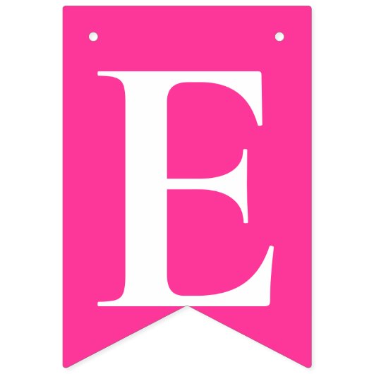 GIRLY ROZE "Welcome Baby" BABY SHOWER Vlaggetjes (Derde vlag)