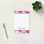 Girly Roze Wit Abstract Post-it® Notes (Kantoor)