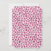 Girly Roze Wit Glam Glitter Luipaard Print Kaart (Achterkant)