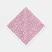 Girly Roze Wit Glam Glitter Luipaard Print Servet (Hoek)