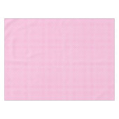Girly roze witte polka stippen verjaardagsfeestje tafelkleed (Voorkant (Horizontaal))