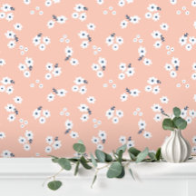 Girly Roze Witte Schattigee Baby Bloemen