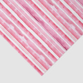 Girly roze witte strepen tissuepapier (Detail)