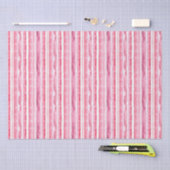 Girly roze witte strepen tissuepapier (Craft)