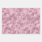 Girly Roze Zilveren Zebra print Inpakpapier Vel (Voorkant)