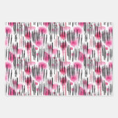 Girly Roze Zwart Dierenprint Inpakpapier Vel (Voorkant)