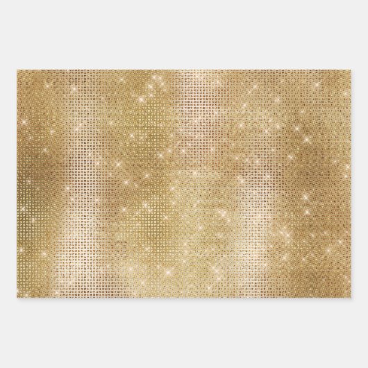 Girly Roze Zwart Goud Cowgirl Koeienhuid Inpakpapier Vel (Voorkant 2)