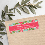 Girly  Rozen Bloemenprint Retouradres Etiket<br><div class="desc">Op maat ontworpen moderne retour adreslabels met schattige girly bloemenprint. Personaliseer het met jouw naam en adres of een andere aangepaste tekst in een lint lijst. Klik op Aanpassen om tekstlettertypen en -kleuren te wijzigen, de grootte van tekst te wijzigen of tekst te verplaatsen naar een creëer met een uniek...</div>