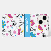 Girly Schattige Trendy Eenvoudig  Stijlvol Patroon Case-Mate iPhone Case (Achterkant (horizontaal))