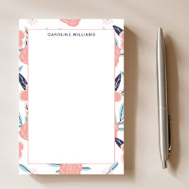  Girly Schattigee Roze Bloemen Bloemnaam Post-it® Notes
