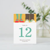 Girly Schoenen & Sneakers Geïllustreerde Bruiloft  Briefkaart (Staand voorkant)