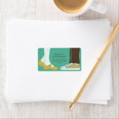 Girly Schoenen & Sneakers Geïllustreerde Bruiloft  Etiket (Insitu)