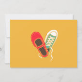 Girly Schoenen & Sneakers Geïllustreerde Bruiloft  Kaart (Achterkant)