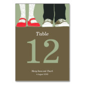 Girly Schoenen & Sneakers Geïllustreerde Bruiloft  Kaart (Voorkant)