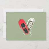 Girly Schoenen & Sneakers Geïllustreerde Bruiloft Kaart (Achterkant)