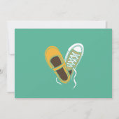 Girly Schoenen & Sneakers Geïllustreerde Bruiloft  Kaart (Achterkant)