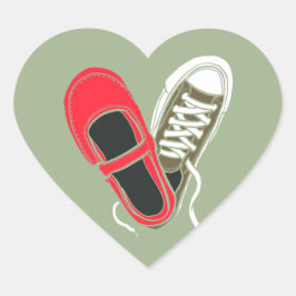 Girly Schoenen & Sneakers Hart Bruiloft (Camo) Hart Sticker