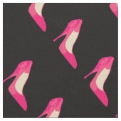 Girly schoenen zwart stof (Close Up)