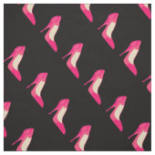Girly schoenen zwart stof (Swatch)