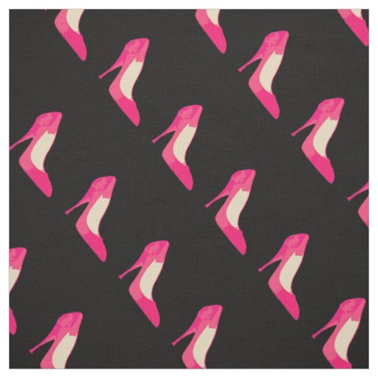 Girly schoenen zwart stof (Swatch)