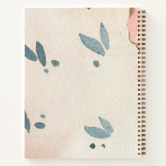 Girly Schotse boog en roze knop Kraft Notitieboek (Achterkant)