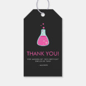Girly Science Party Cadeaulabel (Achterkant)
