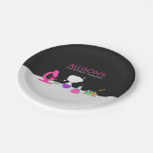 Girly Science Party Papieren Bordje (Gekanteld)